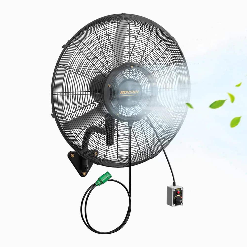 26in. 4-Speed Oscillating Industrial Outdoor/Patio Wall Mount Misting Fan price history on PriceWatchPro