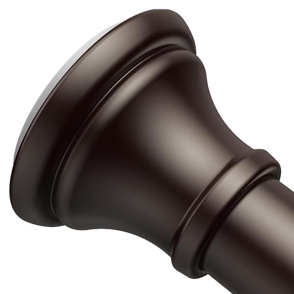 72 in. Bronze Rust-Resistant Adjustable Tension Shower Curtain Rod w/Durable Spring No Drilling Bath Accessory in Bronze