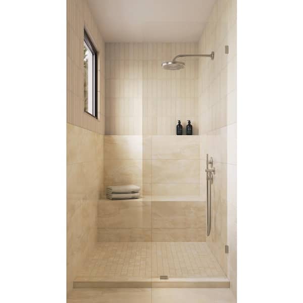 Gemma Square 2 in. x 2 in. Polished Beige Onyx Porcelain Mosaic Tile (5 sq. ft./Case)