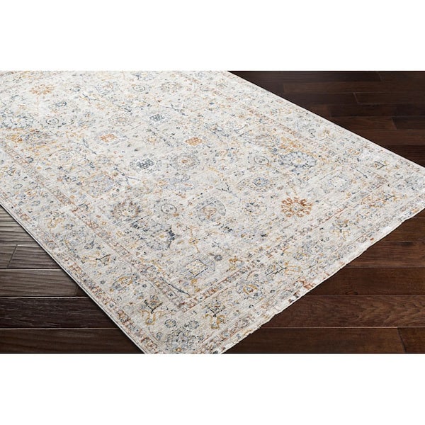 Laila Dusty Sage Traditional Striped 5 ft. x 7 ft.  Area Rug