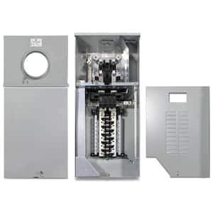 200 Amp 20 Space 40 Circuit Outdoor Combination Main Breaker/Ringless Meter Socket Load Center