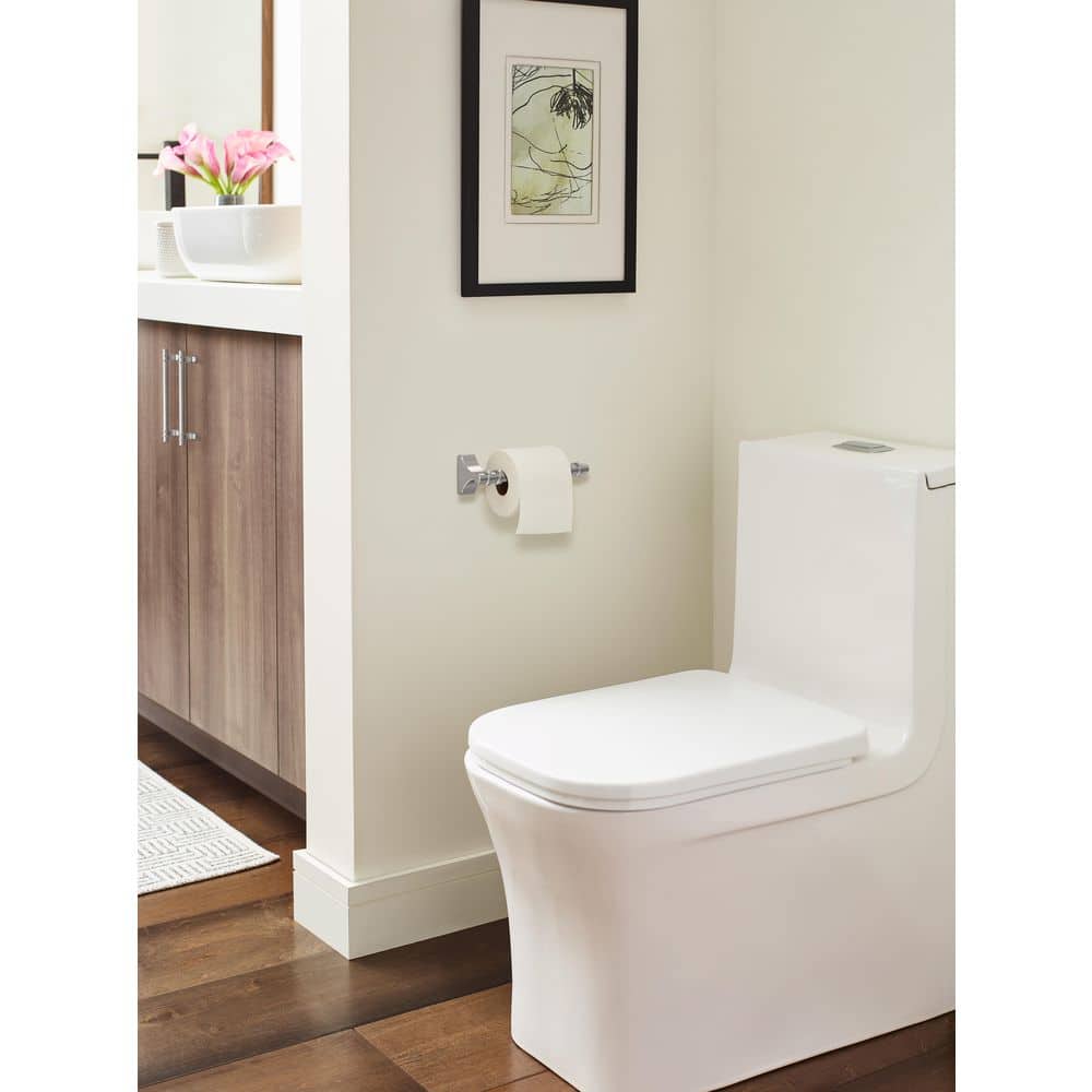Chrome Pivoting Double Post Toilet Paper Holder
