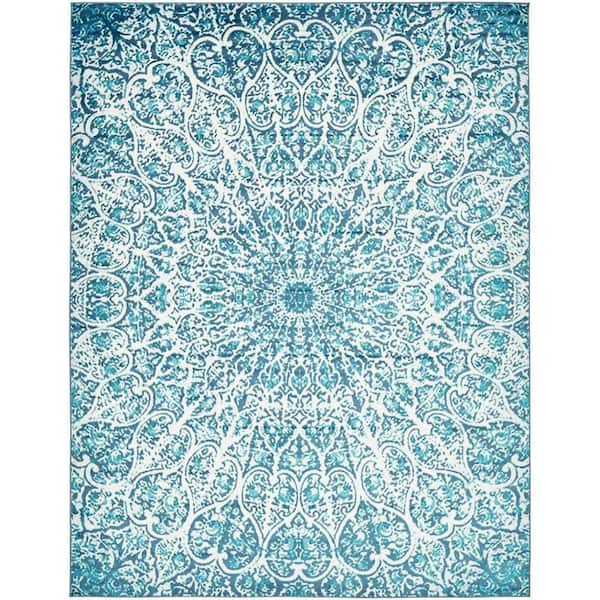 Unique Loom Sofia Grace Turquoise 9' 0 x 12' 0 Area Rug
