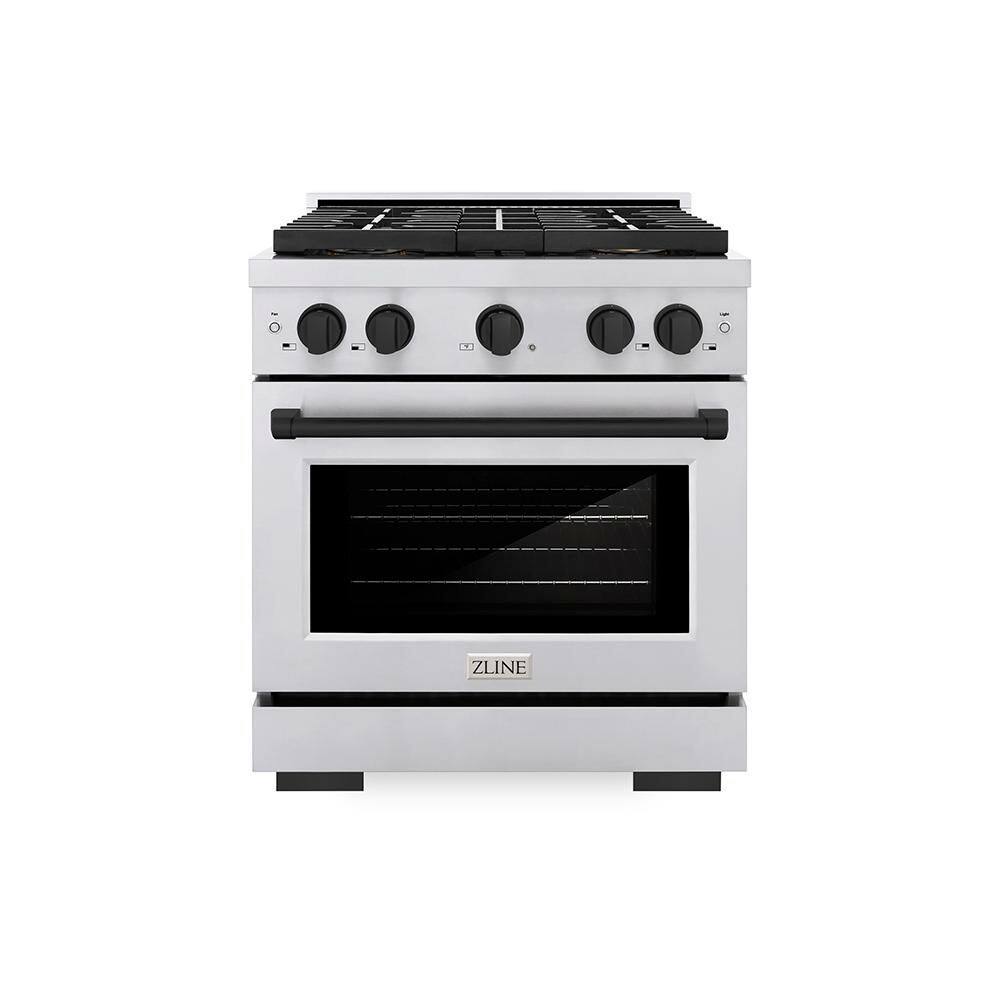 Autograph 30 in. 4.2 cu. ft. Dual Fuel Range with 4-Burner Cooktop and Electric Oven in Stainless with Matte Black price history on PriceWatchPro