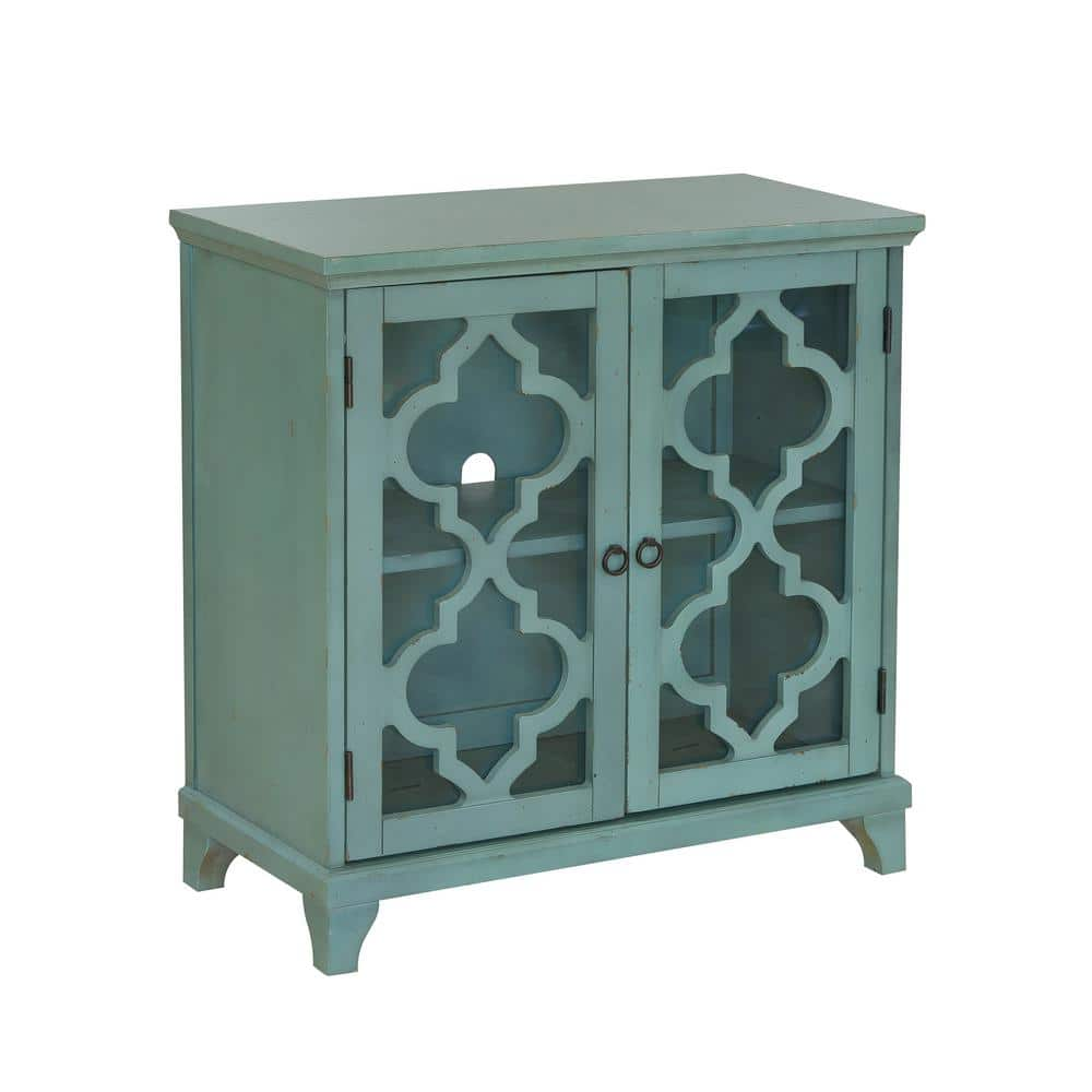 HMIDEA 2-Door Blue Accent Cabinet DS-D419-006A - The Home Depot