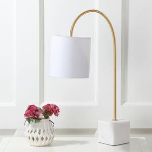 Fisher 25 in. H Marble/Brass Table Lamp