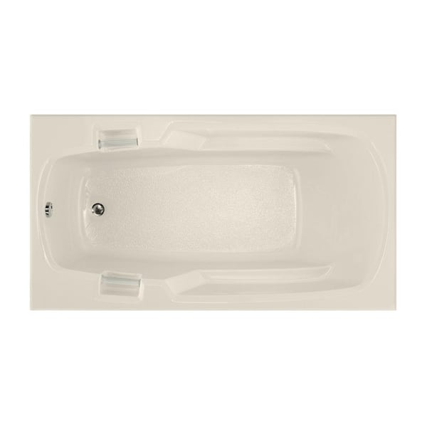 Hydro Systems Studio 60 in. Acrylic Rectangular Drop-in Non-Whirlpool Bathtub in Biscuit