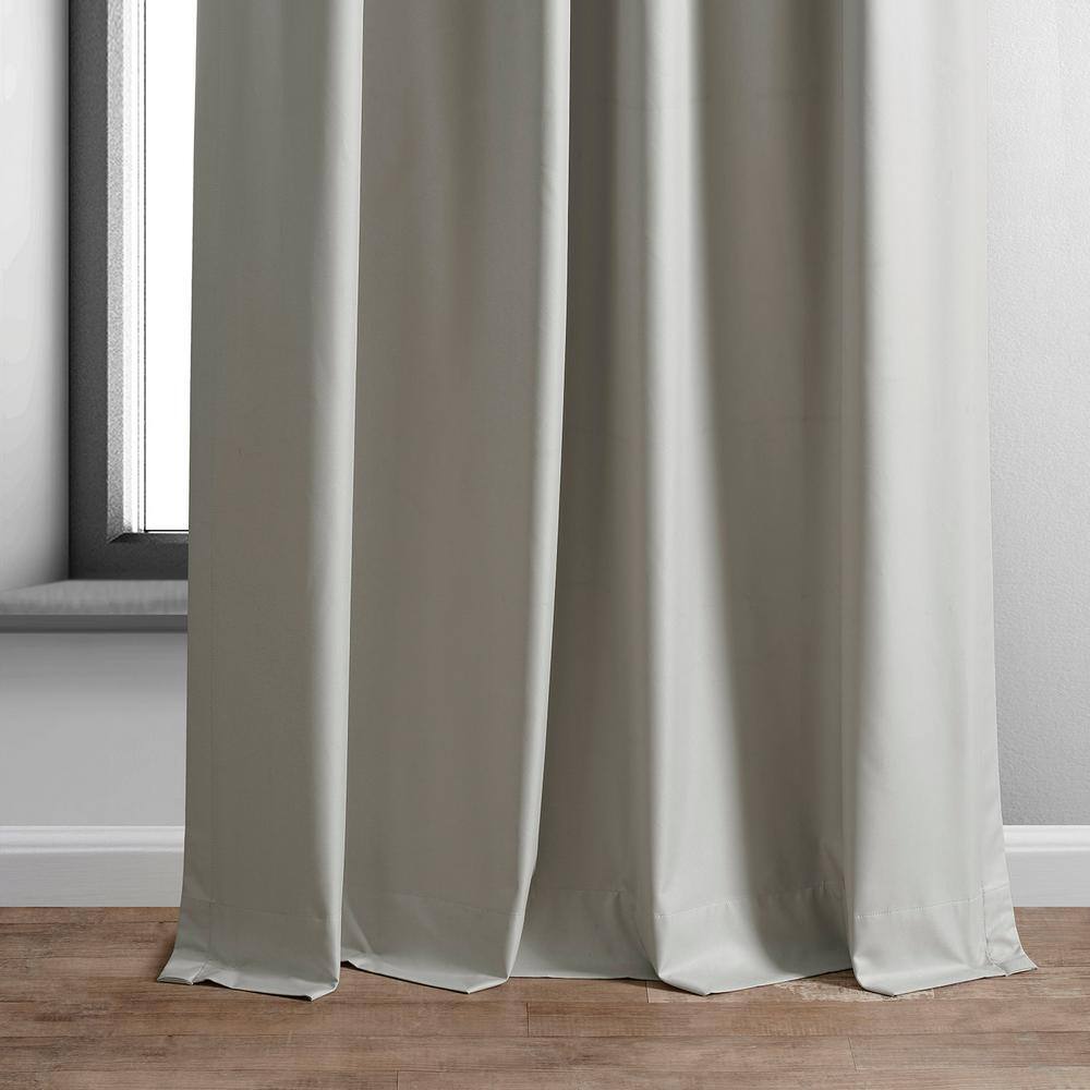 Greige Velvet Blackout Energy-Efficient Drape Panel