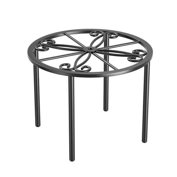 Metal Plant Stand (7.87 in. H) Flower Pot Rack for Indoor Outdoor Courtyard and Garden Decorative Heavy Duty Holder