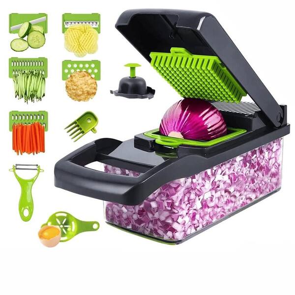 16-In-1 Fruit Vegetable Slicer Cutter Food Onion Veggie Dicer Chopper Kitchen