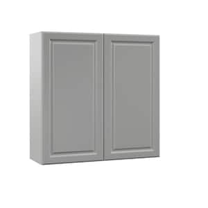 Designer Series Elgin Assembled 36x36x12 in. Wall Kitchen Cabinet in Heron Gray