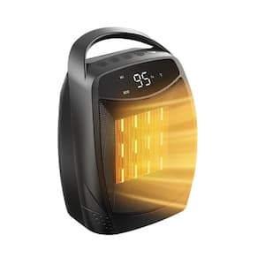 1500-Watt Upgraded Fast Heating Electric Ceramic Heater with 4 Modes, 10.1 in. and Overheating Tip-Over Protection