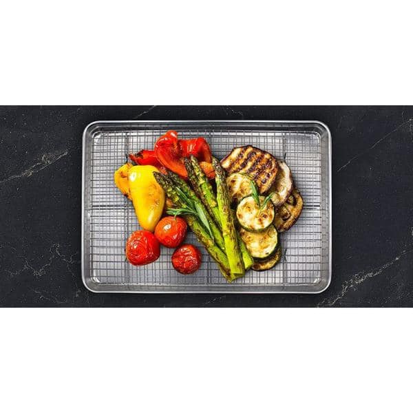 Oven Bacon Baking Tray, 17x12 in, Stainless Steel