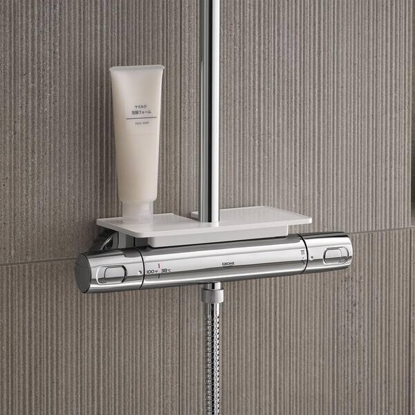 GROHE Euphoria 8 in. Shower Accessory Tray in White 26362LN1 - The Home  Depot