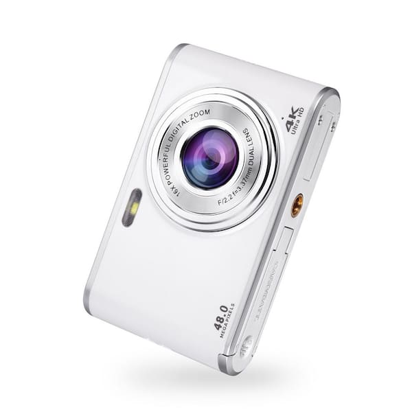 4K Portable Digital Camera, 48 MP with 16x Digital Zoom & Autofocus, Video Camera for Vlogging-32 GB TF Card Included