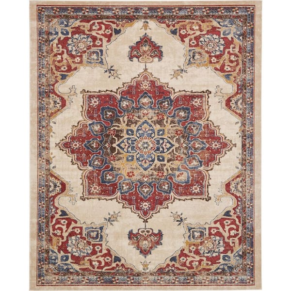 Unique Loom Utopia Helios Beige 8' 0 x 10' 0 Area Rug