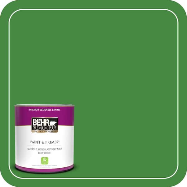 BEHR PREMIUM PLUS 1 qt. #T12-9 Level Up Eggshell Enamel Low Odor Interior Paint & Primer