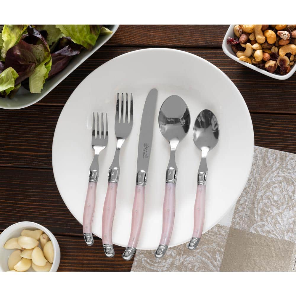 French Home Laguiole 20 Piece Stainless Steel Flatware Set, Service for 4 (Set of 20)