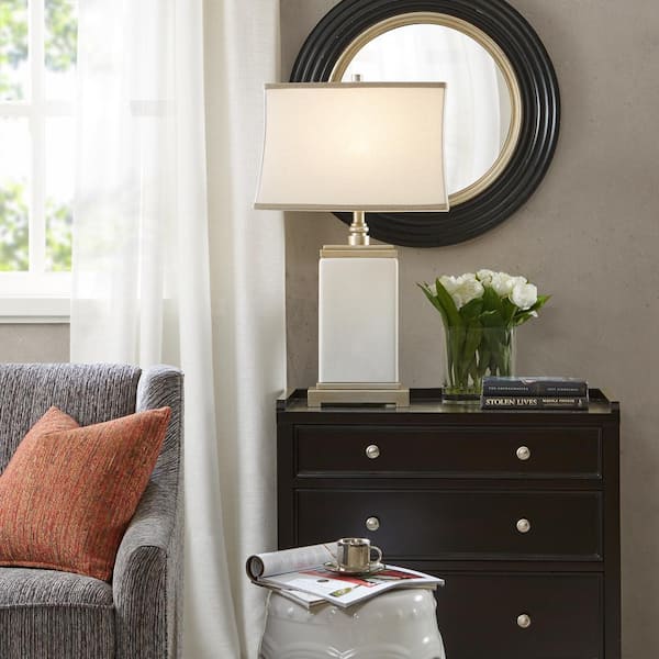 Colette 29.5 in. Ivory Table Lamp
