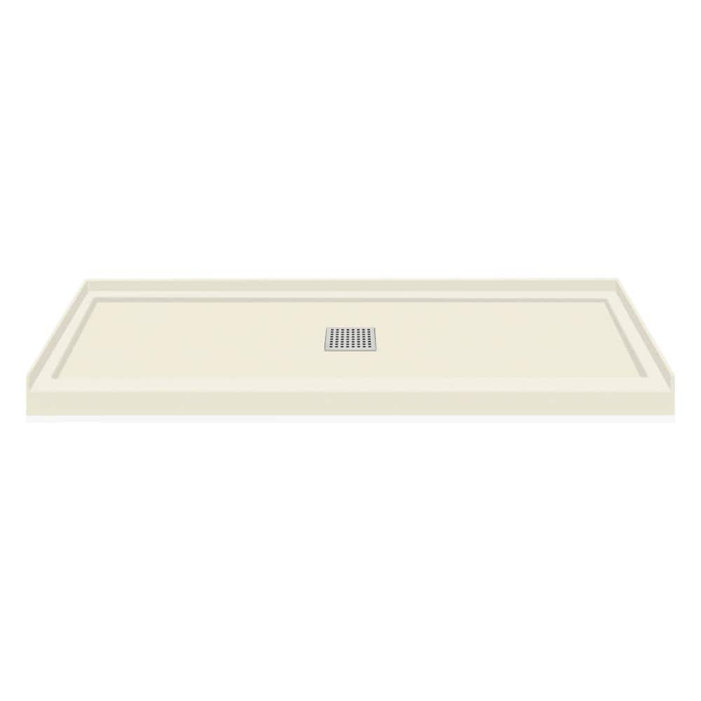 34 in. W x 60 in. L Single Threshold Alcove Shower Pan Base with Center Drain in Cameo price history on PriceWatchPro