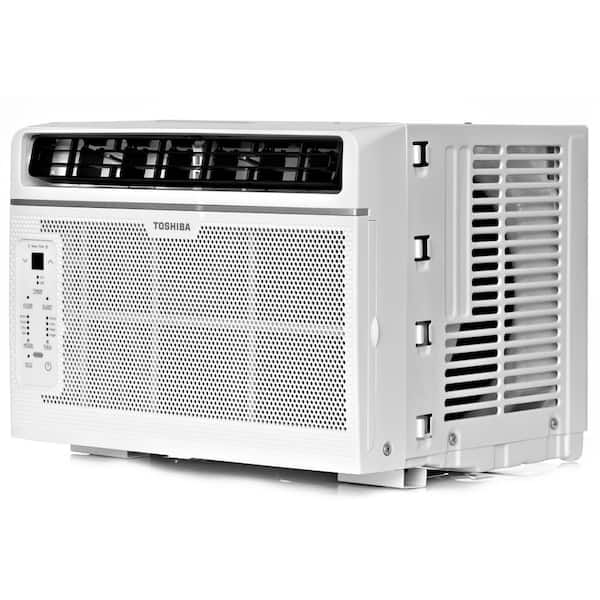 Toshiba 6,000 BTU 115-Volt Window Air Conditioner with Remote in White RAC-WK0612CRRU  - The Home Depot