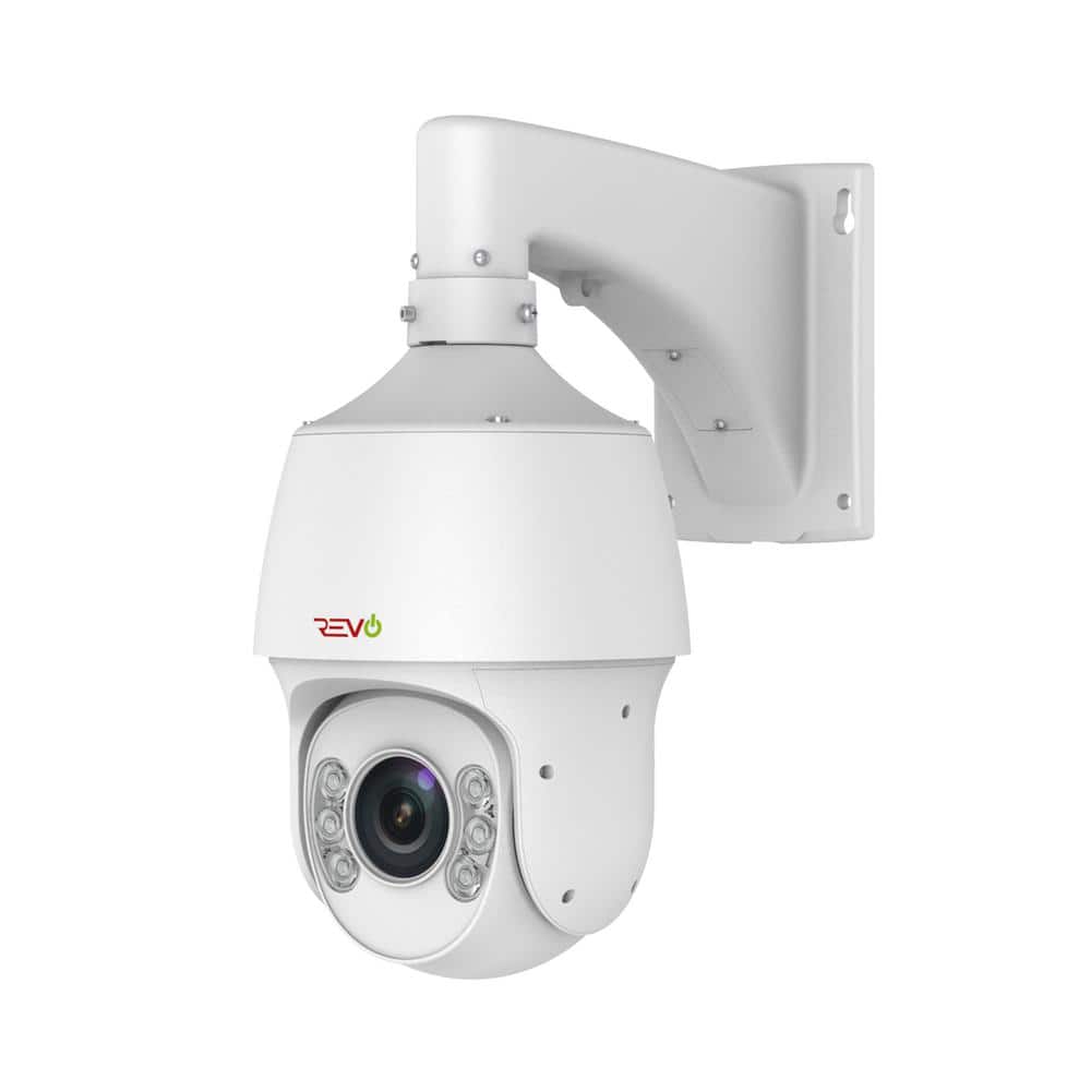 Revo Ultra Plus HD Wired Commercial Grade Outdoor/Indoor IP66 Dome 1080p 22X Zoom PTZ IP Surveillance Camera, White -  RUPTZ22X-1AWM