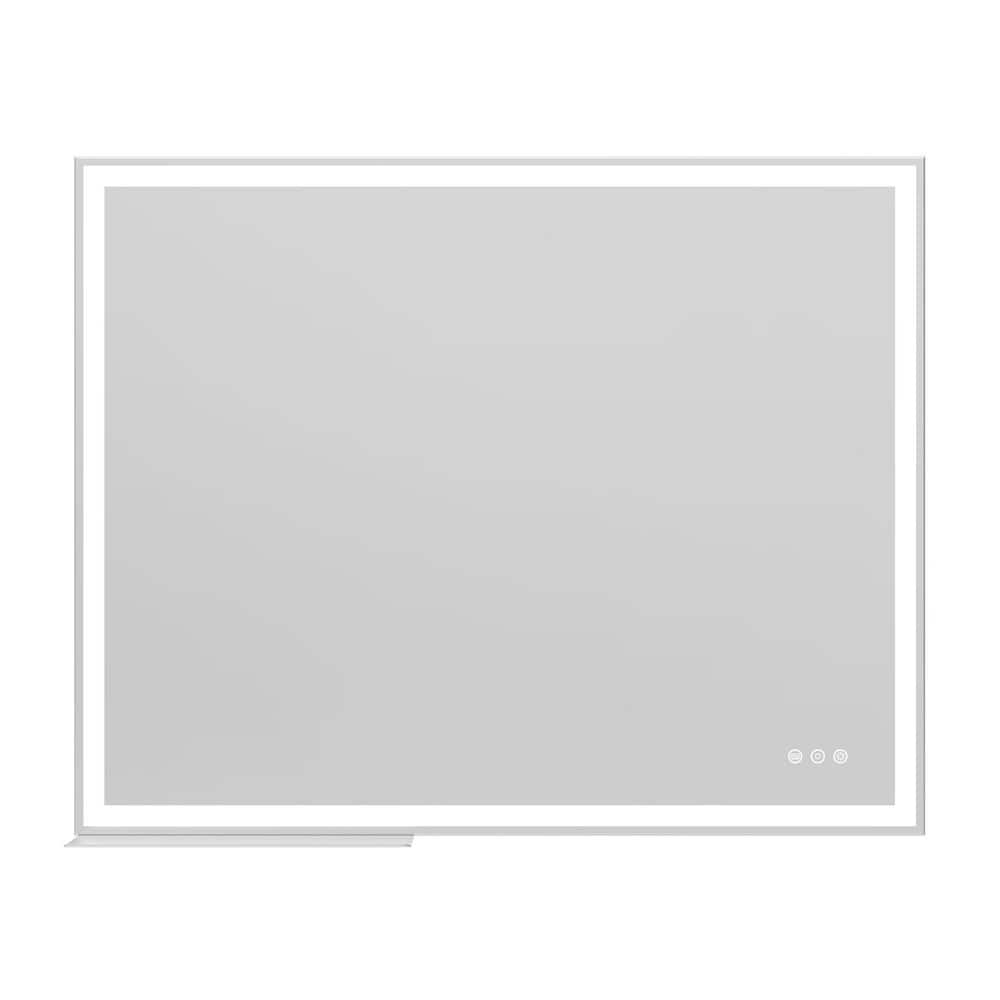 40.00 in. W x 32.00 in. H Rectangular Aluminium FrameVertical/Horizontal Wall Bathroom Mirror in Silver price history on PriceWatchPro