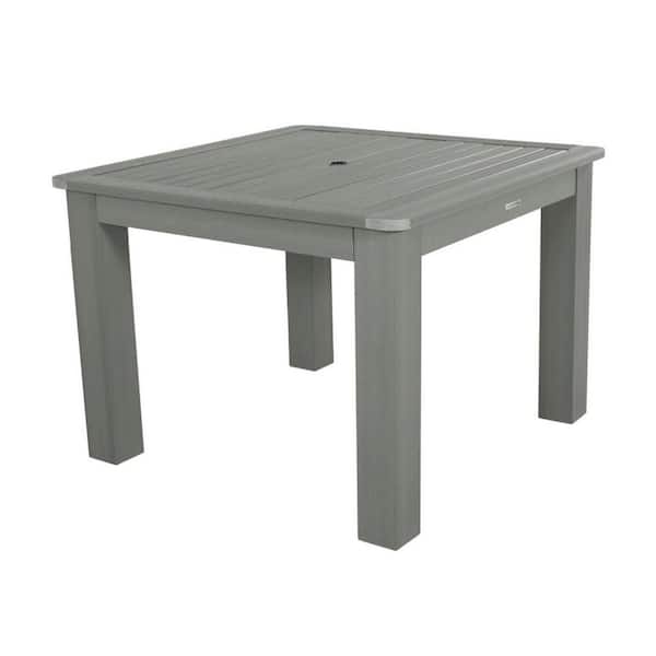 Highwood Coastal Teak Square Recycled Plastic Outdoor Dining Table AD ...