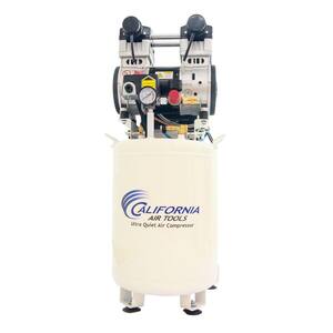 10 Gal. 2 HP Ultra Quiet and Oil-Free Stationary Electric Air Compressor with Air Dryer and Auto Drain Valve