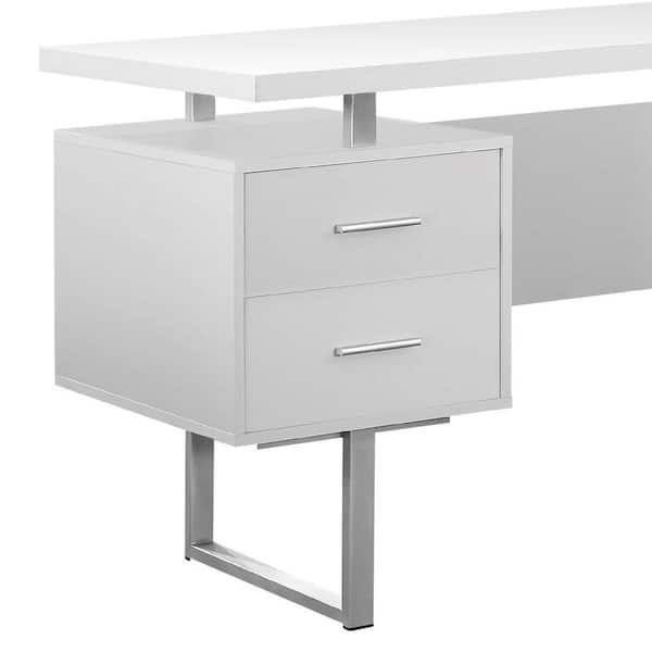 Monarch Specialties 60 in. Computer Desk, White