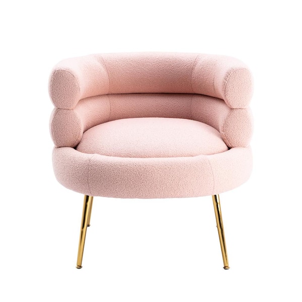 pale pink accent chair