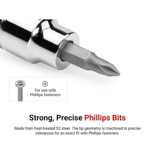 1/2 in. Drive x #1 Phillips Bit Socket
