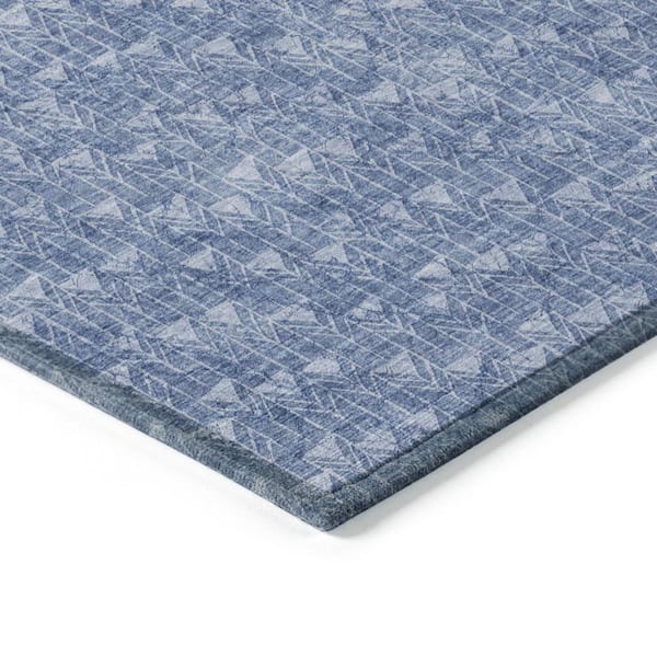 Chantille ACN514 Navy 9 ft. x 12 ft. Machine Washable Indoor/Outdoor Geometric Area Rug