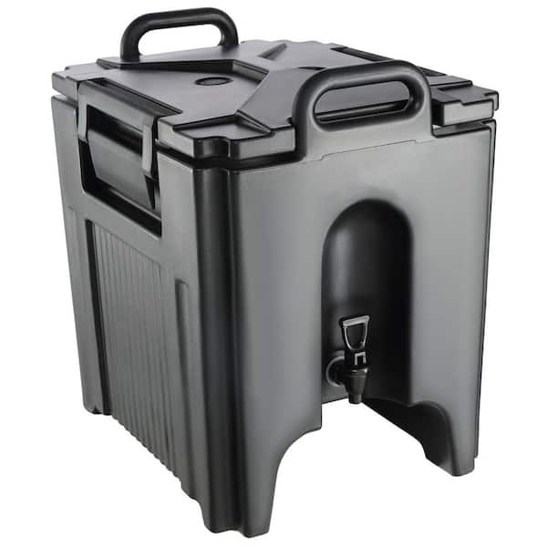 10 Gal. Black Polyethylene Beverage Dispenser