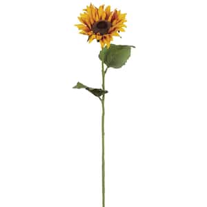 24 in. Yellow Artificial Sunflower Stem