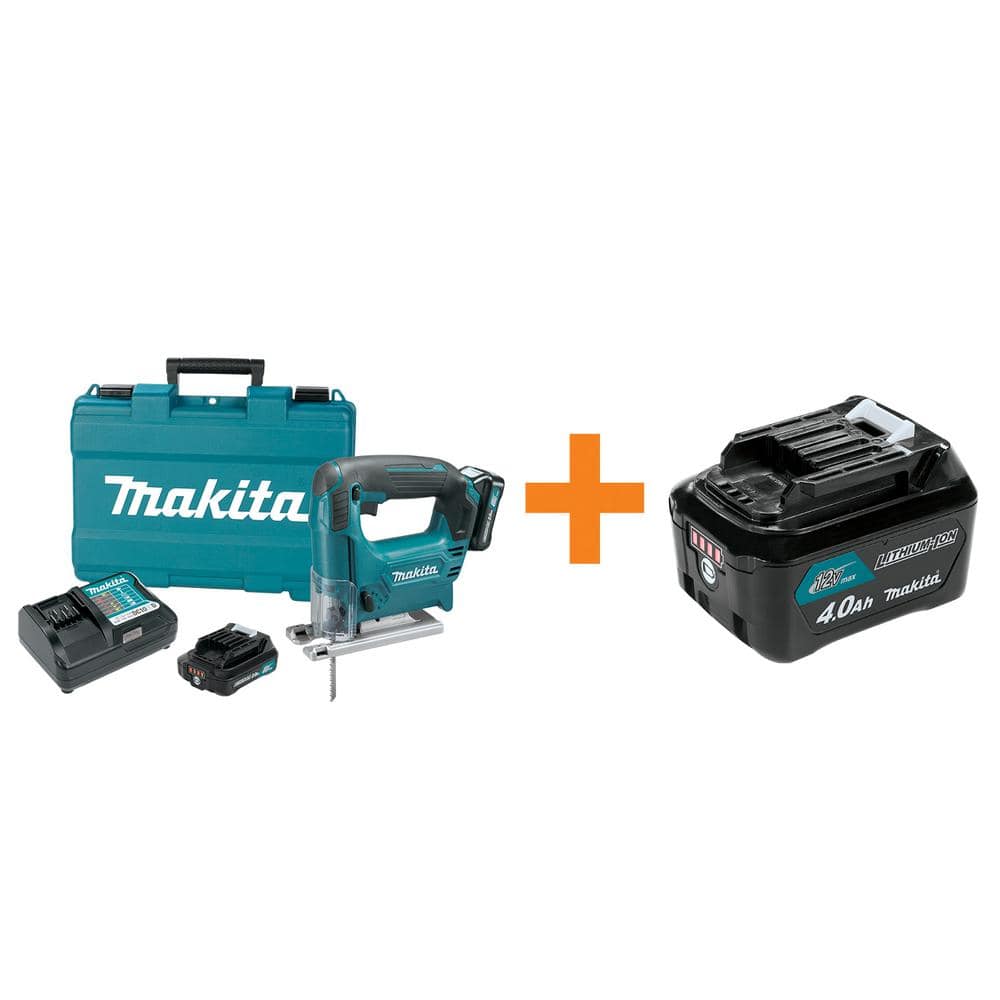 12V max CXT Cordless Jig Saw Kit/Bonus 12V max CXT Lithium-Ion High Capacity Battery Pack 4.0Ah -  Makita, VJ04R1-BL1041B