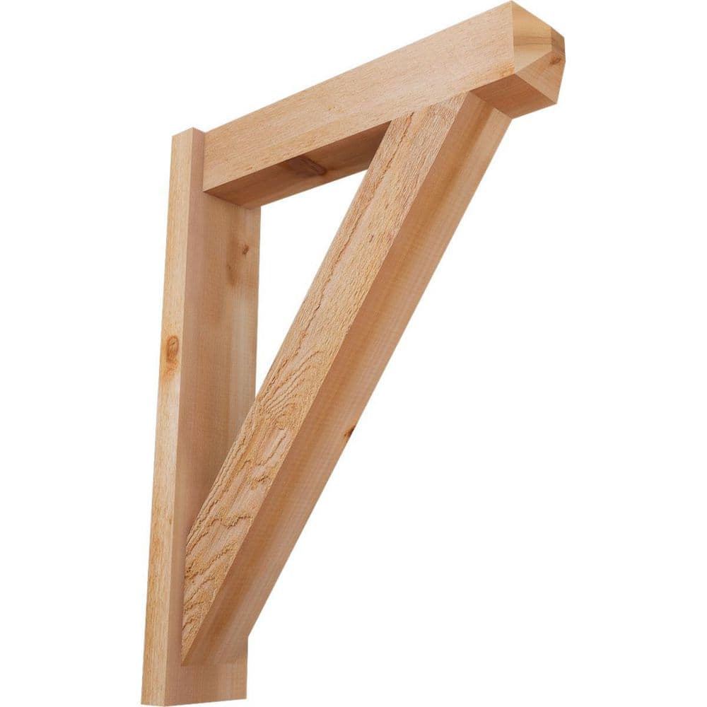 6 in. x 34 in. x 26 in. Western Red Cedar Traditional Craftsman Rough Sawn Outlooker price history on PriceWatchPro