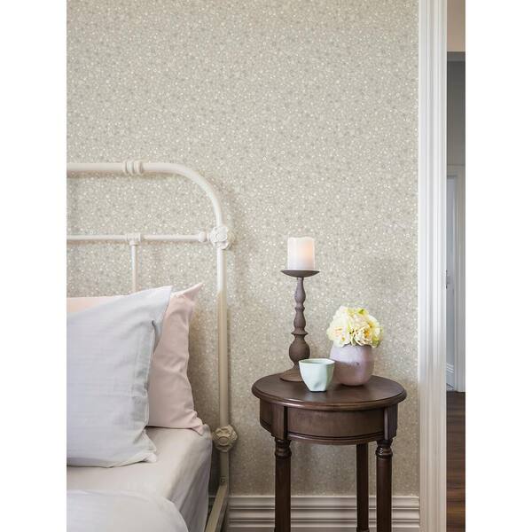 Block Print Daisy Peel and Stick Removable Wallpaper