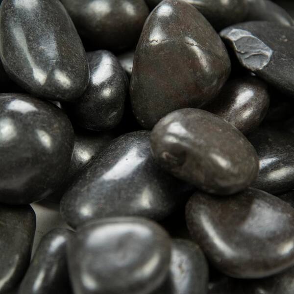 MSI Black Polished Pebbles 0.5 cu. ft 
