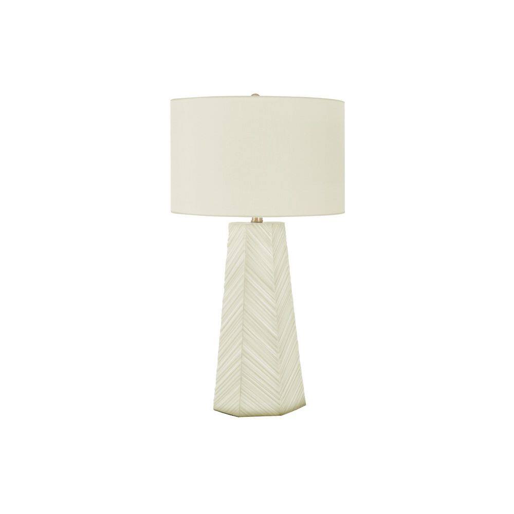 Contemporary 29 in. H Table Lamp with White Shade White Ceramic Task and Reading price history on PriceWatchPro