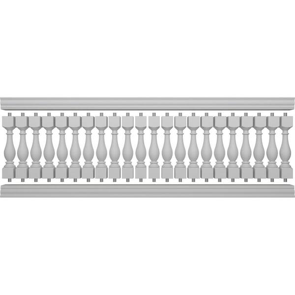 Ekena Millwork Fiberthane Legacy Balustrade 132 in. L x 42 in. H Fiberglass Railing Kit