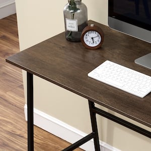 43 in. Computer Desk, Home Office Writing Storage Desk Simple Table Modern Student Study Desk, Water Proof, Brown