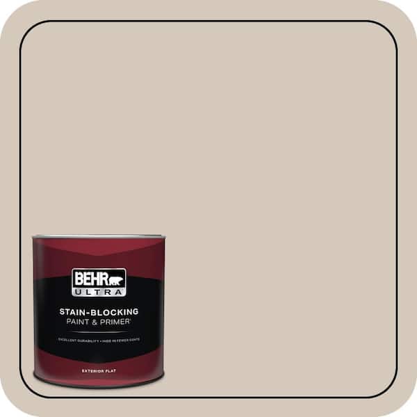 BEHR ULTRA 1 qt. #BNC-02 Understated Flat Exterior Paint & Primer