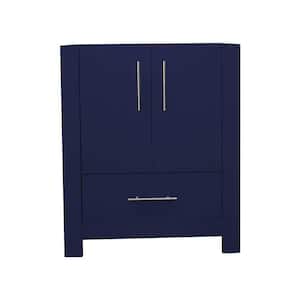 Boston 30 in. W x 20 in. D x 34 in. H Bath Vanity Cabinet without Top in Navy