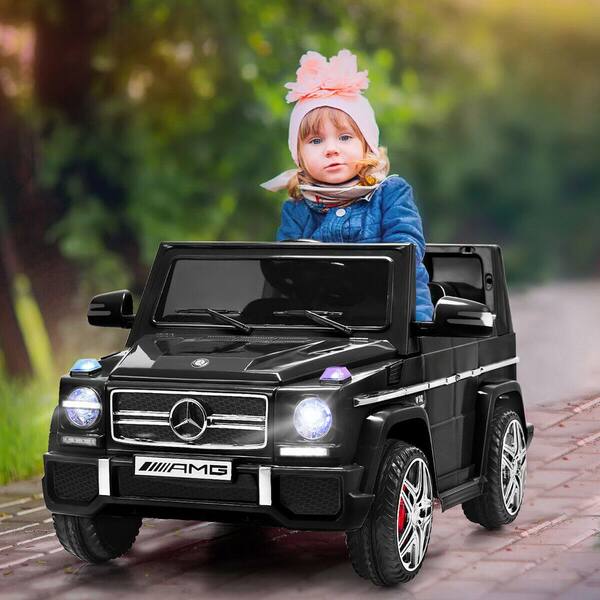 Mercedes Benz G65 Licensed 12V Electric Kids Ride On Car RC Remote Control Black 