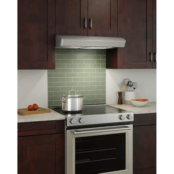 Mantra AVFS1 36 in. 375 Max Blower CFM Convertible Under-Cabinet Range Hood with Light in Stainless Steel