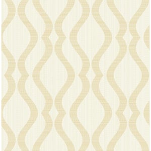 Yves Champagne Ogee Strippable Wallpaper (Covers 56.4 sq. ft.)