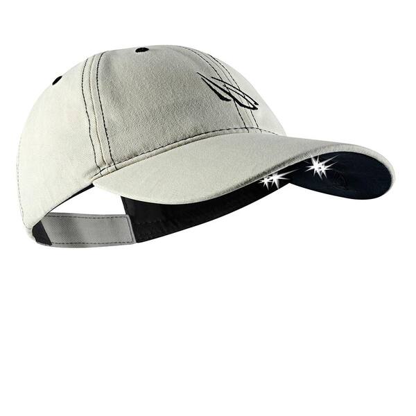 Panther Vision POWERCAP LED Hat 25/10 Ultra-Bright Hands Free Lighted Battery Powered Headlamp Stone Black Unstructured Cotton Cub4 6212