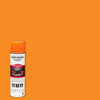 15 oz. Fluorescent Orange 2X Distance Inverted Marking Spray Paint (6-Pack)