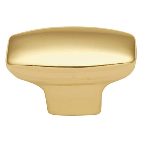 HICKORY HARDWARE Eclipse 1-1/2 in. Ultra Brass Cabinet Knob